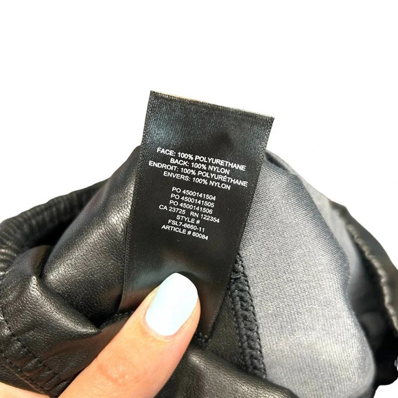 Aritzia Wilfred Free Daria High-Waisted Vegan Leather Leggings Pants Size XS - Picture 8 of 8